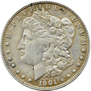 USA, Morgana, $1 1901 O, New Orleans, BEAUTIFUL! (129)