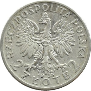 II RP, Tête de femme 2 or 1933, Varsovie (155)