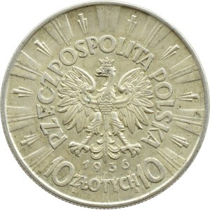 II RP, Józef Piłsudski, 10 zlotych 1936, Warsaw (197)