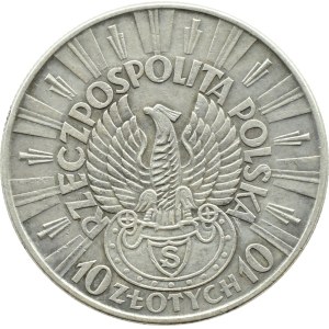 II RP, Jozef Pilsudski, 10 zlotys 1934 STRZELECKI, Warsaw (214)