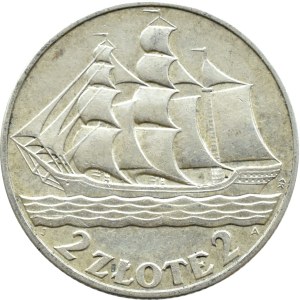 II RP, Voilier, 2 zloty 1936, Varsovie (218)