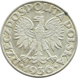 II RP, Voilier, 2 zloty 1936, Varsovie (218)