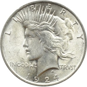 USA, Peace, $1 1924, Philadelphia UNC