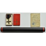 II RP, Cross to Fighters for Independence in original box and with diploma