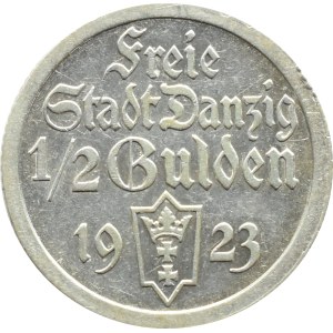 Freie Stadt Danzig, Koga, 1/2 florin 1923, Utrecht