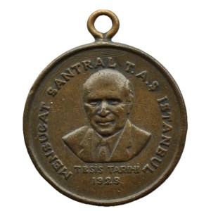 Turkey, miniature medal for 25 years of textile industry 1928-1954, Istanbul