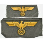 Germany, Third Reich, Kriegsmarine - Coastal Artillery, set of two patches