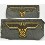 Germany, Third Reich, Kriegsmarine - Coastal Artillery, set of two patches