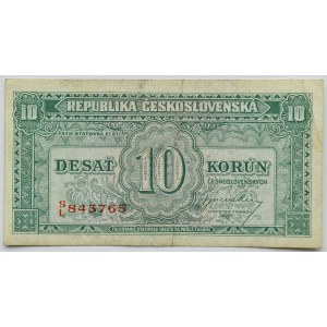 Czechoslovakia, 10 crowns (1945), SL series