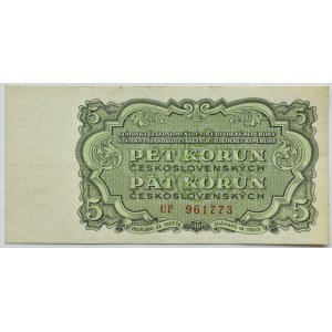 Tschechoslowakei, 5 Kronen 1961, UP-Serie, Prag