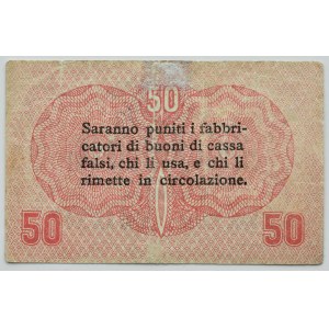 Italien, 50 centesimo 1918, Serie E 0336