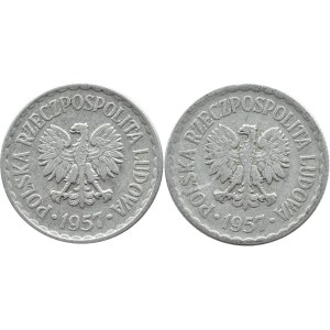 People's Republic of Poland, Lot 1 zloty 1957, Warsaw THE WORLD'S BEST ANNIVERSARY