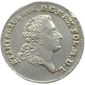 Stanislaw A. Poniatowski, two-zloty (8 silver pennies) 1768 FS, Warsaw