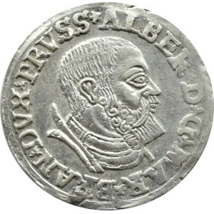 Ducal Prussia, Albrecht Hohenzollern, trojak 1535, Königsberg