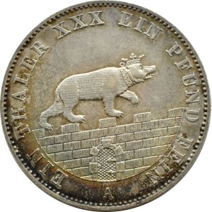 Germany, Anhalt-Bernburg, Alexander Karl, thaler 1862 A, Berlin