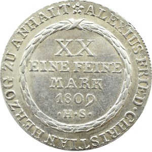 Germany, Anhalt-Bernburg, Christian, guilder 1809 A, Berlin