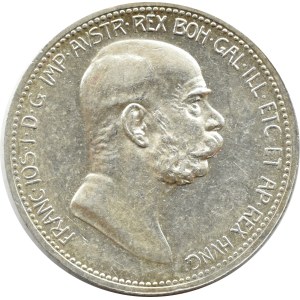 Austria-Hungary, Franz Joseph I, crown 1908, Vienna, UNC