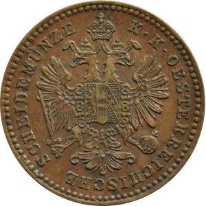 Austria, Franz Joseph I, 1 kreuzer (krajcar) 1859 A, Vienna