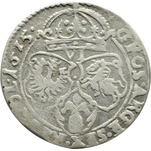 Sigismund III Vasa, sixpence 1625 SAS, Kraków.