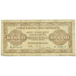II RP, 100000 marks 1923, series B, Warsaw