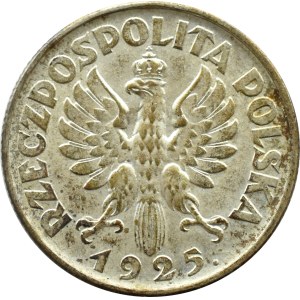 II RP, Spikes, 1 zloty 1925, London