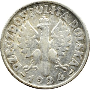 II RP, Spikes, 2 zloty 1924, Paris