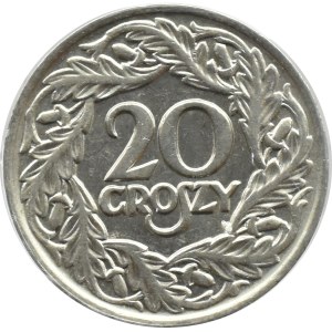II RP, 20 groszy 1923, Warsaw, PCGS MS65