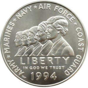 USA, Women in military service for America, $1 1994 W, West Point UNC