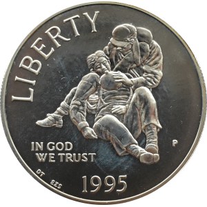 USA, Civil War, $1 1995 P, Philadelphia UNC