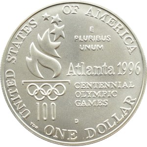 USA, Atlanta 1996 high jump, $1 1996 D, Denver UNC