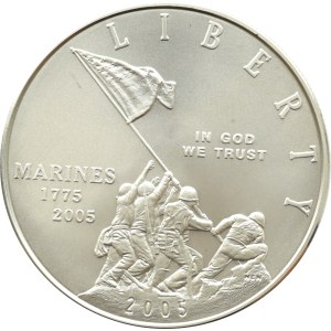 USA, námorná pechota, 1 USD 2005 P, Philadelphia UNC