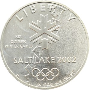 USA, Salt Lake 2002, 1 dolar 2002 P, Philadelphia UNC