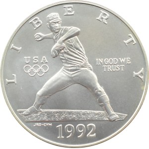 USA, Barcelona 1992 - baseball, $1 1992 D, Denver UNC