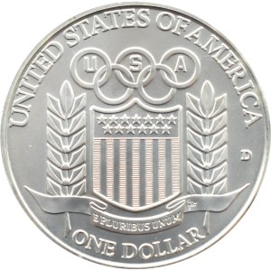 USA, Barcelona 1992 - baseball, $1 1992 D, Denver UNC