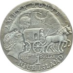 Niue, Amber Route - Gdansk, $1 2008, Warsaw, UNC