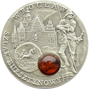 Niue, Amber Trail - Wroclaw, $1 2009, Warsaw, UNC