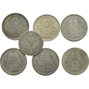 Austria-Hungary, Franz Joseph I, flight 6 crowns 1893-1915, Vienna
