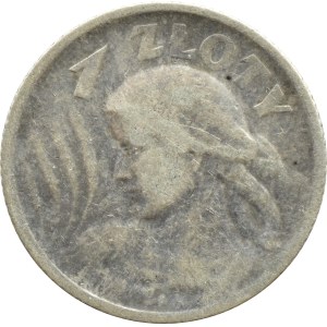 II RP, Spikes, 1 zloty 1924, Paris