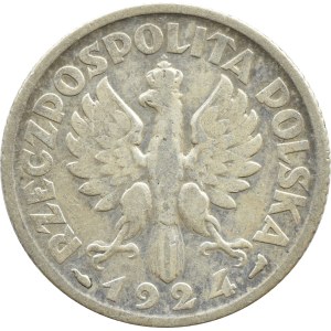 II RP, Spikes, 1 zloty 1924, Paris
