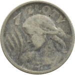 II RP, Spikes, 1 zloty 1924, Paris