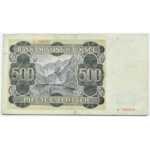 General Government, 500 zlotych 1940, series A13, ORIGINAL