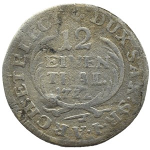 Augusto II il Forte, 1/12 di tallero (dwagrosh) 17ZZ (1722) I.G.S., Dresda, RARO