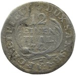 Augusto II il Forte, 1/12 di tallero (dwagrosh) 17ZZ (1722) I.G.S., Dresda, RARO
