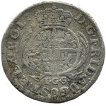 Augusto II il Forte, 1/12 di tallero (dwagrosh) 17ZZ (1722) I.G.S., Dresda, RARO