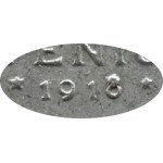 Kingdom of Poland, 1 fenig 1918 FF, Stuttgart, RARE variety minted with the stamp of the year 1917
