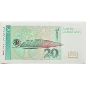 Germany, West Germany, 20 marks 1993, DD series, Frankfurt n/Menem, UNC