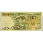 PRL, gen. K. Świerczewski, 50 złotych 1975, seria A, MNIEJ DOSTĘPNE