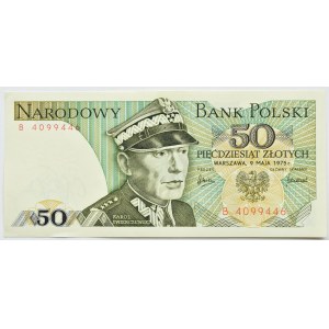 Poľská ľudová republika, generál K. Świerczewski, 50 zlotých 1975, séria B, ZRADA