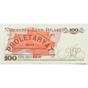 People's Republic of Poland, L. Waryński, 100 zlotych 1975, series A9...., REALLY RARE
