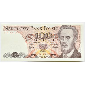 PRL, L. Waryński, 100 zlotych 1976, ES series, RARE